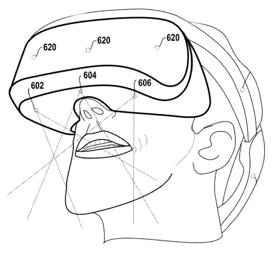 Патент Sony VR раскрывает работу по отслеживанию лица