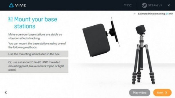 подключение HTC vive